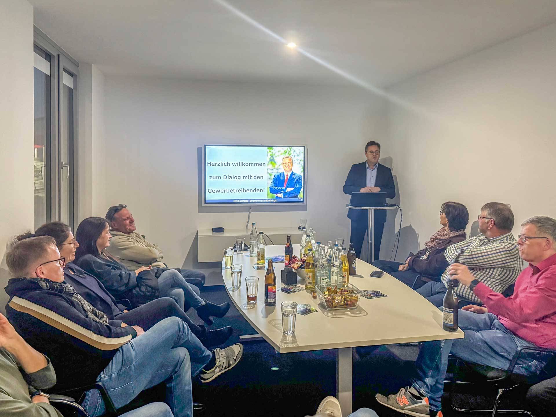 Gewerbedialog mit Buergermeister Henrik Wengert bei Sigma IT IMG 6953